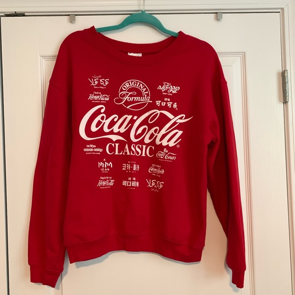Coca Cola Tops - Coca-Cola Classic red graphic crewneck